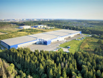 Вид здания. Мезонин Логистический парк Лобня Московская обл, Дмитровский городской округ, поселок совхоза Останкино Дорожная ул, 60, 5 481 м2 фото 1